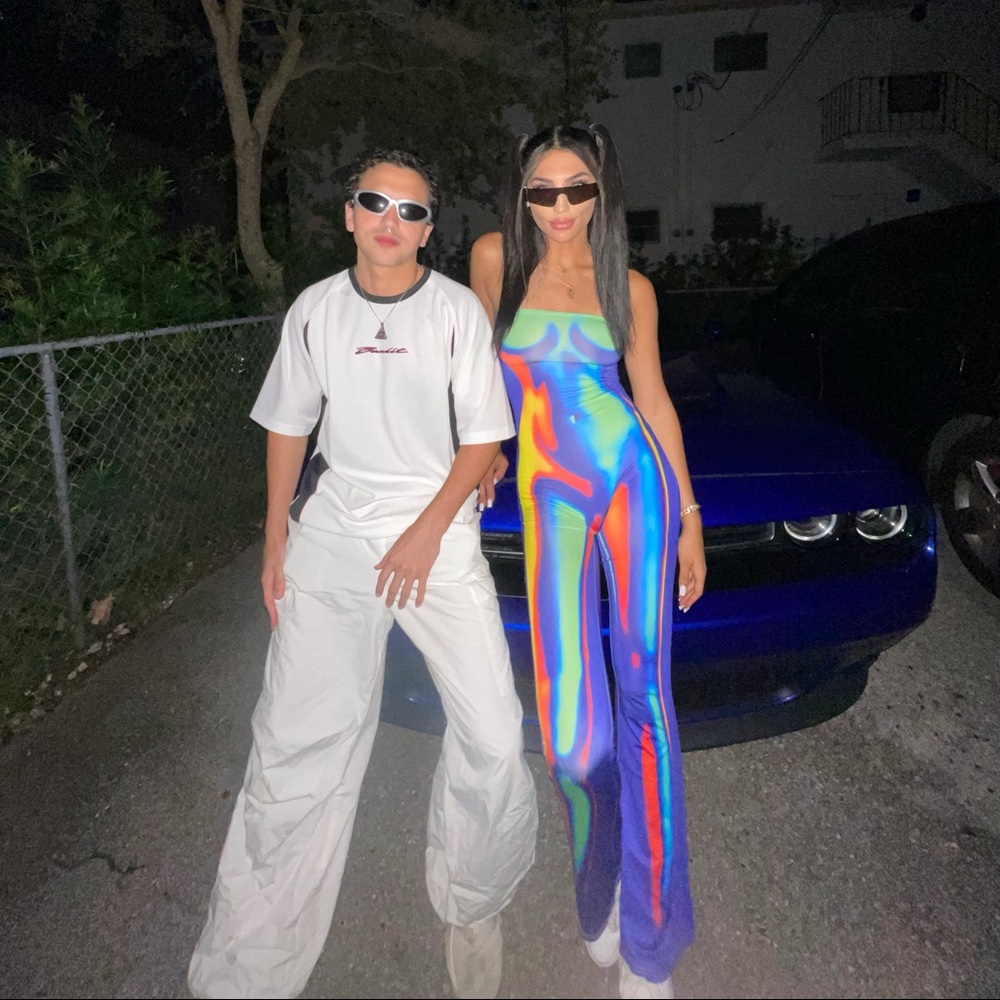 Thermal Print Kollyy Jumpsuit/Bodysuit